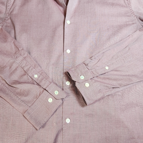 Banana Republic Grant Fit Button Down Shirt 120s Supima Cotton, Size XL - Picture 8 of 12
